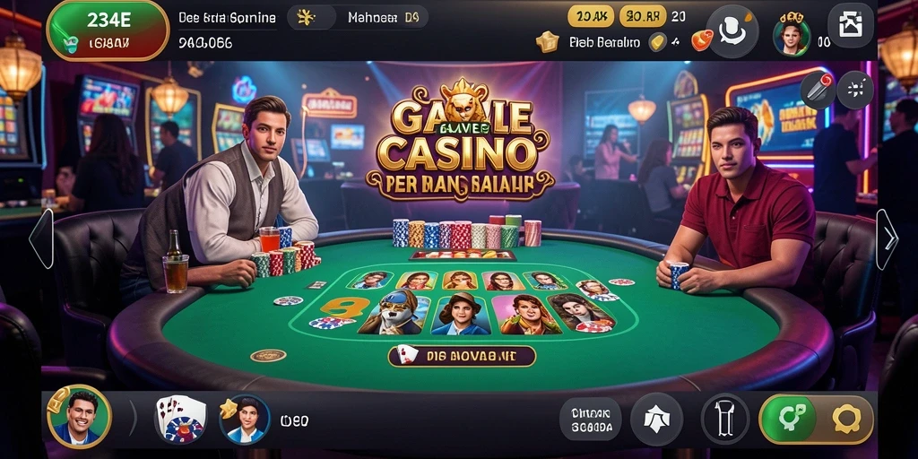 Screenshot menunjukkan gameplay Live Casino yang mendebarkan dari 234E.