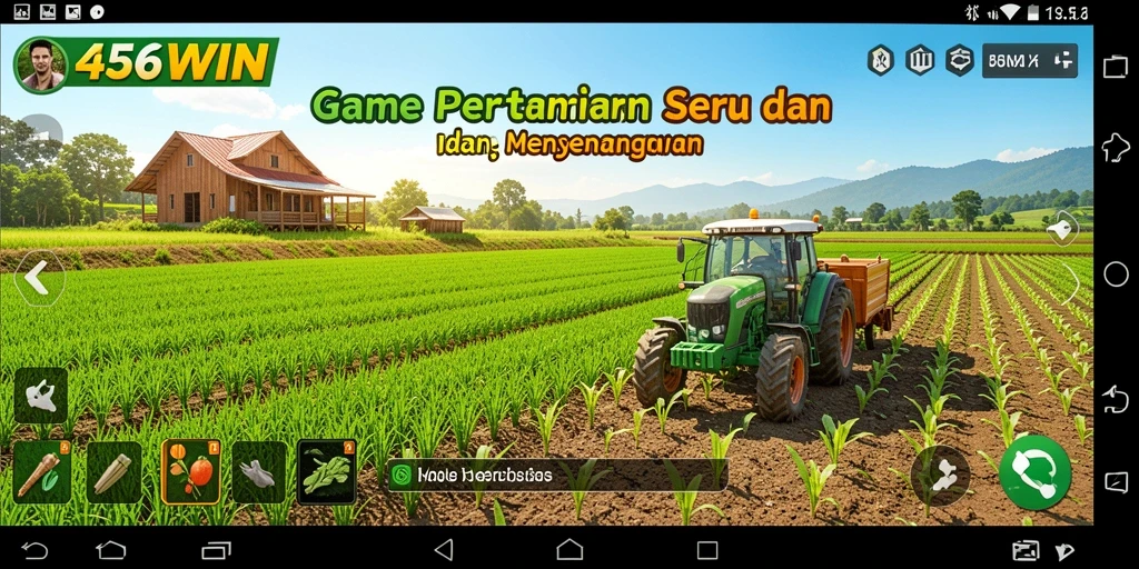 Screenshot gameplay yang menunjukkan aktivitas berkebun dalam 456WIN.