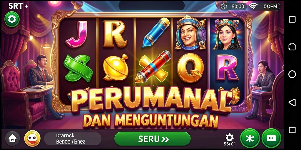 Tampilan menarik permainan slot dengan berbagai tema dan fitur bonus.