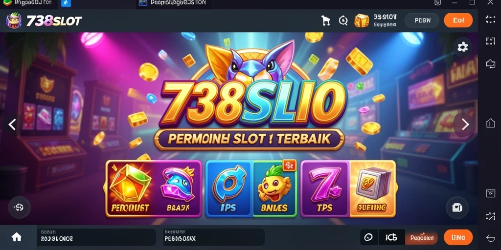 Screenshot gameplay 738SLOT menampilkan momen seru saat bermain slot.
