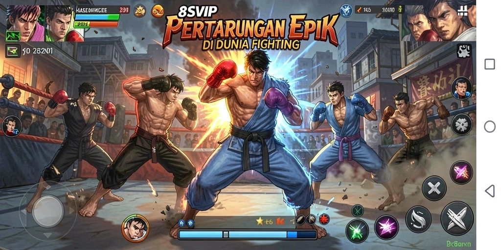 Menampilkan pertarungan mendebarkan dalam 8SVIP yang menguji keterampilan.