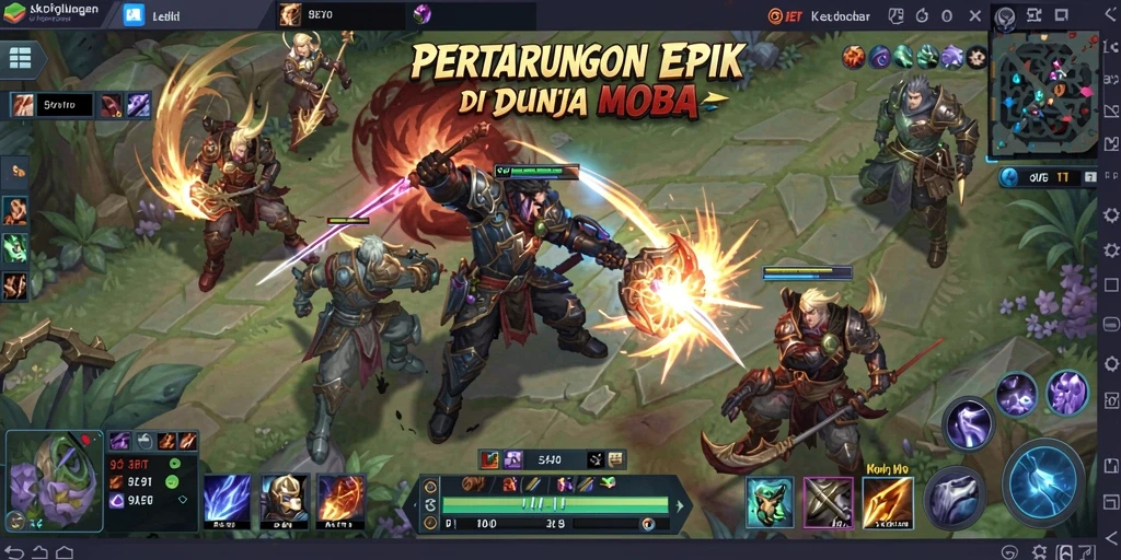 Tangkapan layar gameplay 9ET yang mendebarkan dengan karakter beraksi.