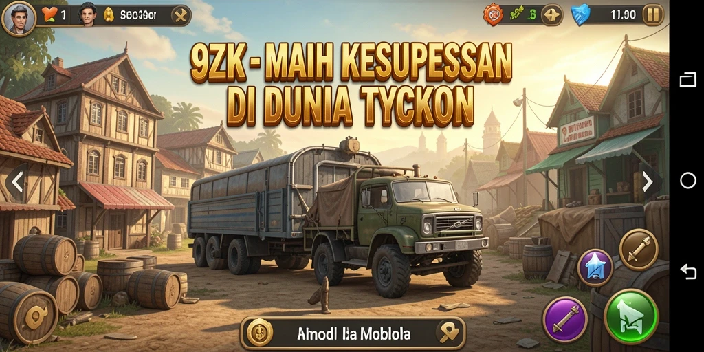 Tampilan gameplay <strong>9ZK</strong> yang menarik dan penuh strategi Tycoon.