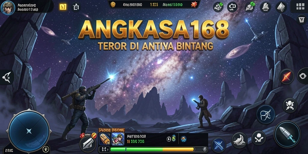 Screenshot gameplay ANGKASA168 menampilkan suasana menyeramkan di pesawat ruang angkasa.