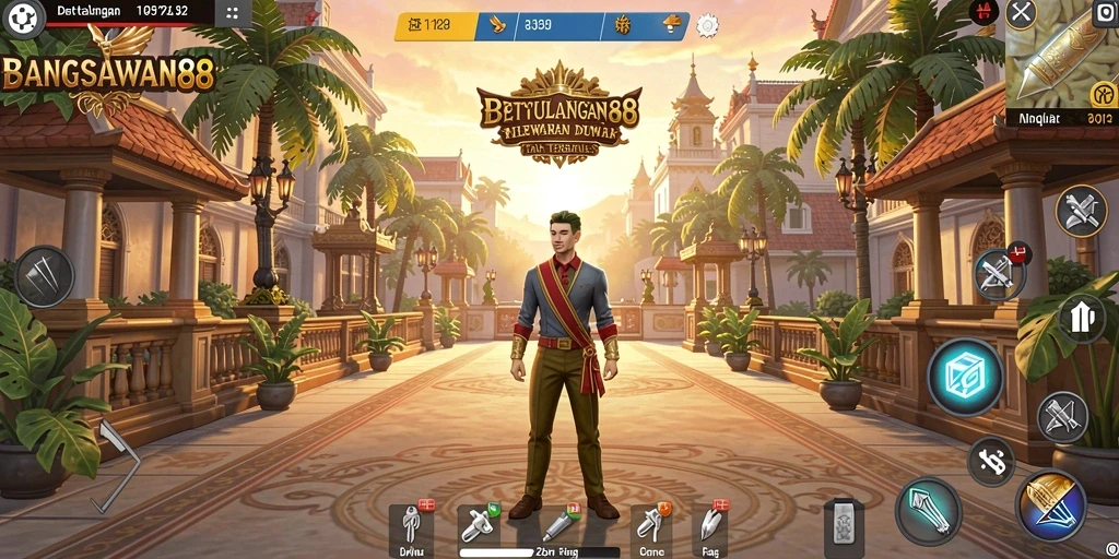 Gameplay BANGSAWAN88 yang menampilkan petualangan mendebarkan dan dunia yang luas.