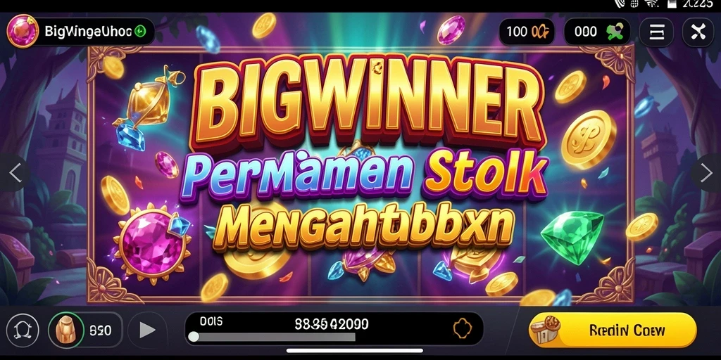 Tampilan gameplay slot yang menarik dan penuh warna di BIGWINNER.