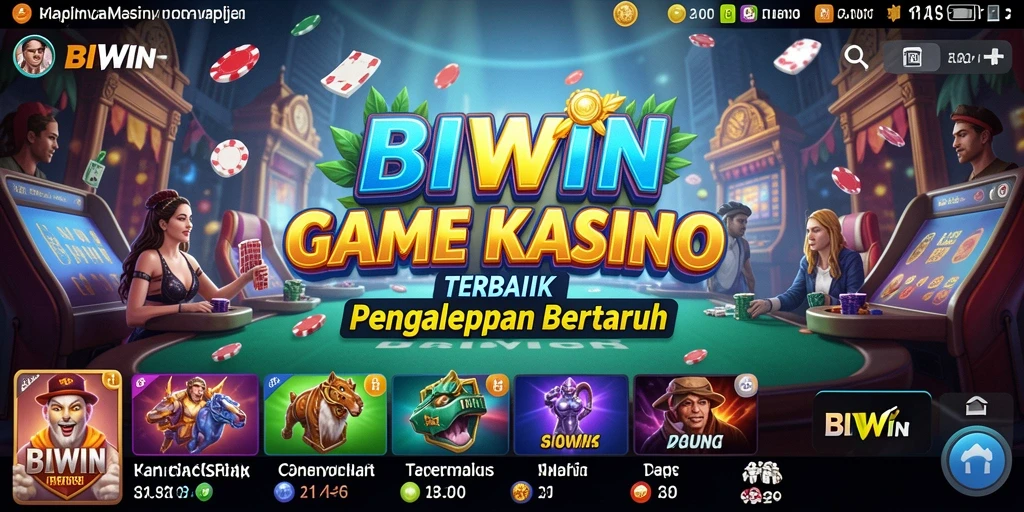 Tampilan gameplay Kasino yang mendebarkan di BIWIN.