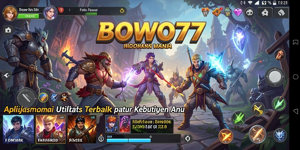 Screenshot BOWO77 menampilkan fitur pengingat dan daftar tugas.