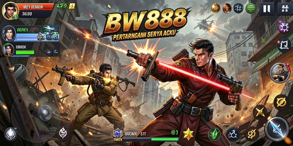 Tampilan aksi seru dari gameplay BW888 yang menegangkan.