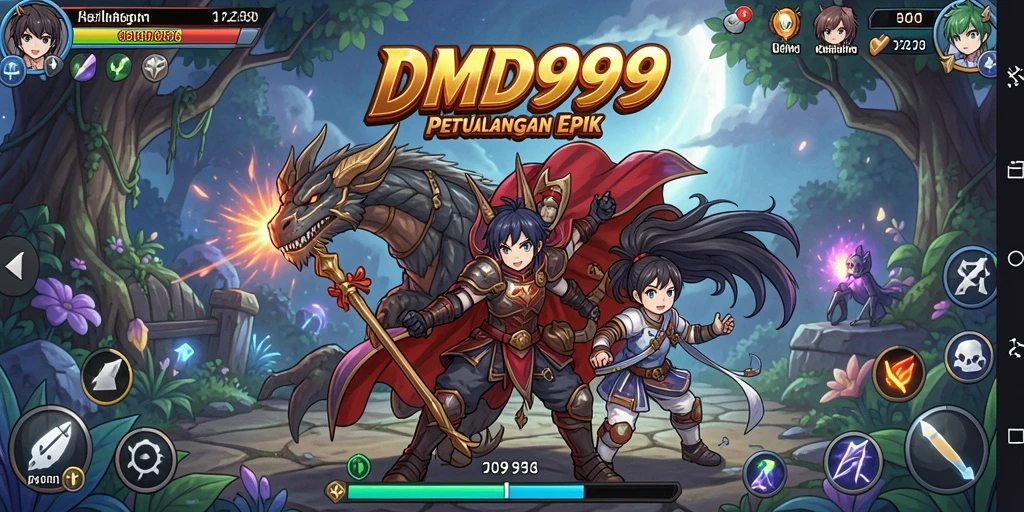 Screenshot menampilkan karakter anime dalam pertarungan seru dan berwarna-warni.