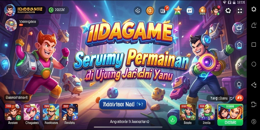 Screenshot IDAGAME menampilkan aksi gameplay arcade yang seru.