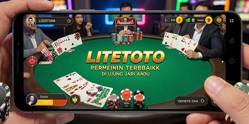 Screenshot LITETOTO menunjukkan gameplay poker yang seru dan interaktif.