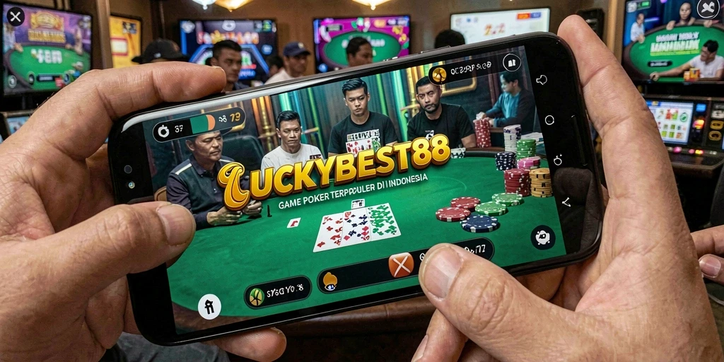 Tampilan gameplay LUCKYBEST88 saat bermain Poker yang seru.