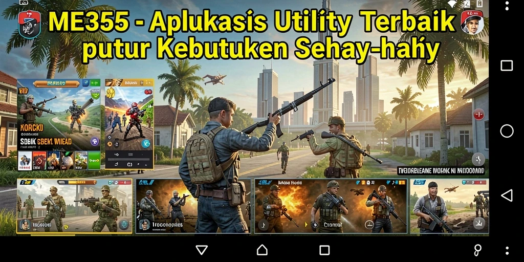 Tampilan utama ME355 menampilkan fitur utility yang berfungsi optimal.