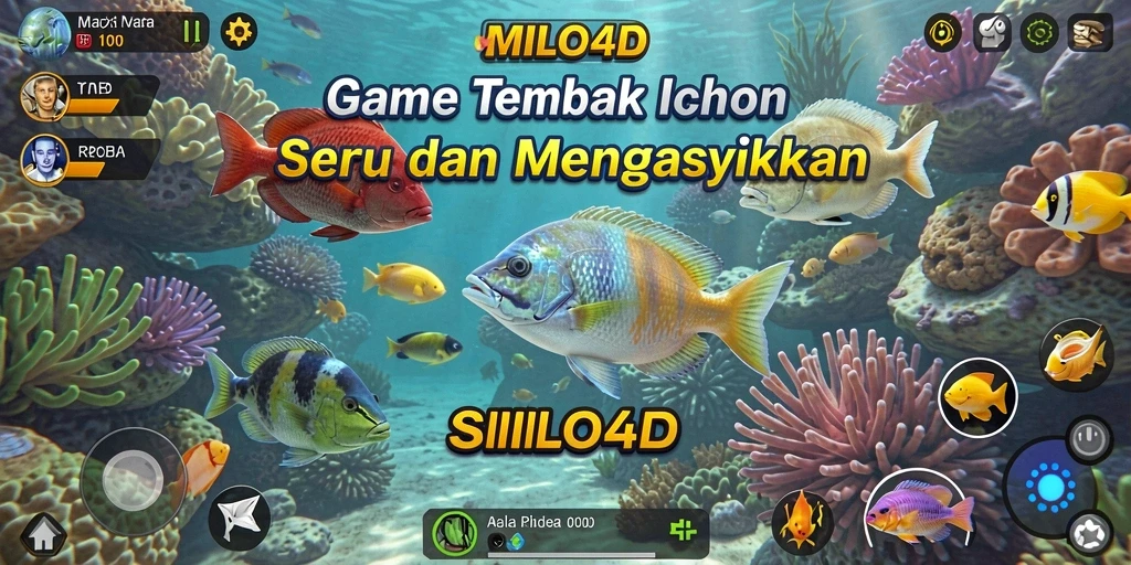 Gameplay seru Tembak Ikan di MILO4D dengan efek visual menarik.