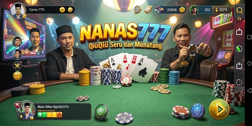 Screenshot gameplay NANAS777 yang menunjukkan aksi QiuQiu yang seru.