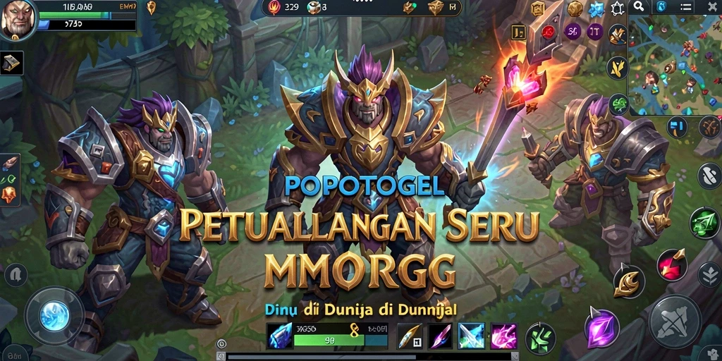 Screenshot gameplay POPOTOGEL menampilkan aksi seru dalam dunia MMORPG.