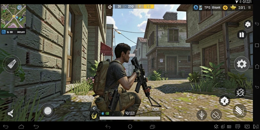 Tampilan gameplay menegangkan dan aksi seru dalam QQ1221.