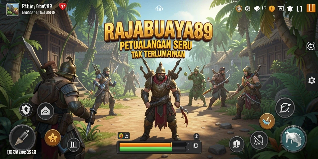 Tampilan seru dari gameplay RAJABUAYA89 di dunia petualangan.