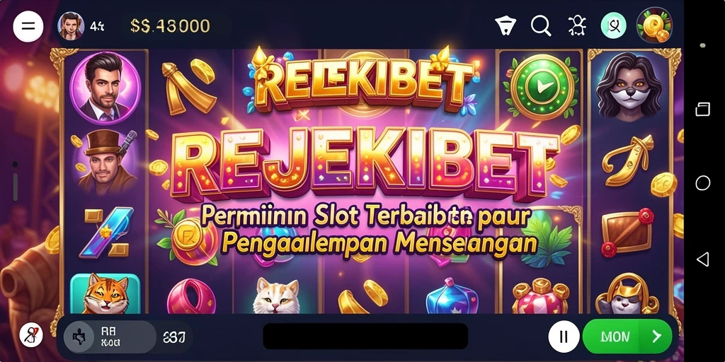 Tampilan gameplay seru dan grafis menarik dalam REJEKIBET.