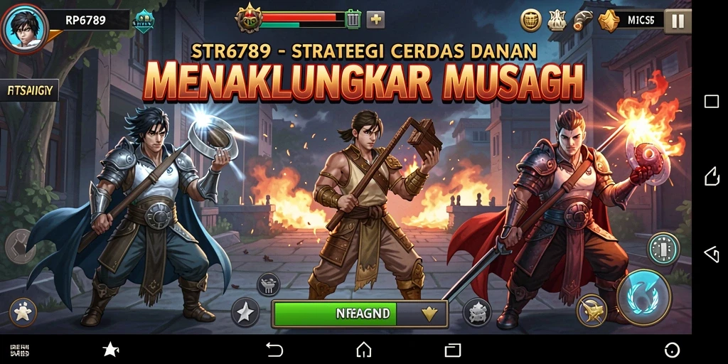 Screenshot RP6789 menampilkan aksi pertempuran strategi yang intens.