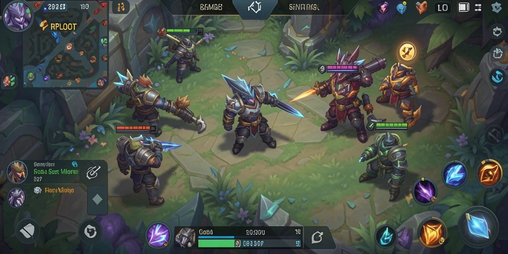 Tampilan seru gameplay RPLOOT dalam pertarungan tim.