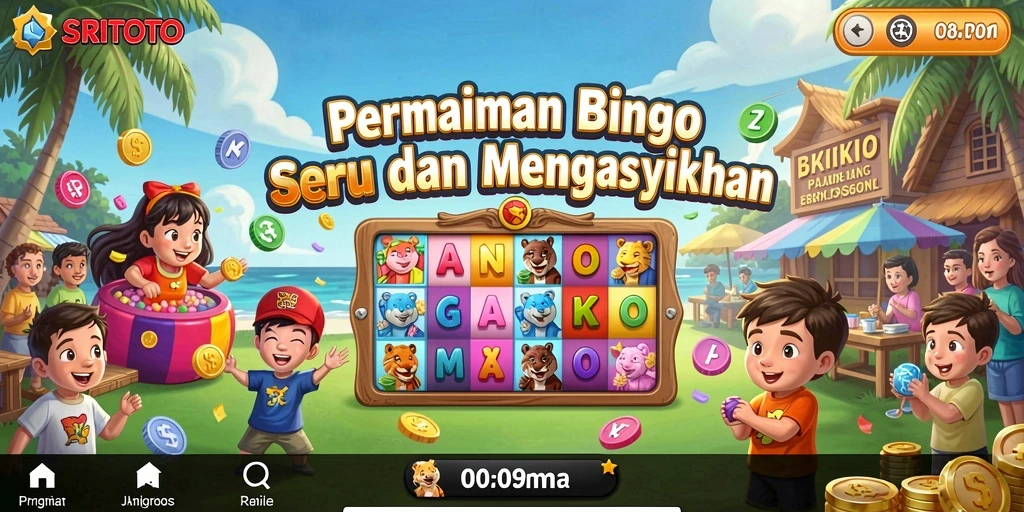 Gameplay seru Bingo di SRITOTO yang penuh warna.