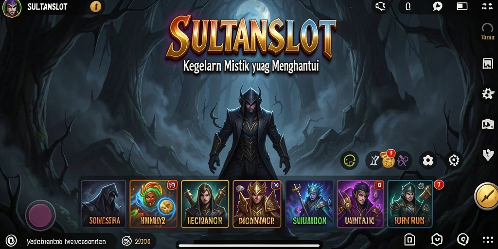 Screenshot gameplay SULTANSLOT dengan suasana menyeramkan dan menegangkan.