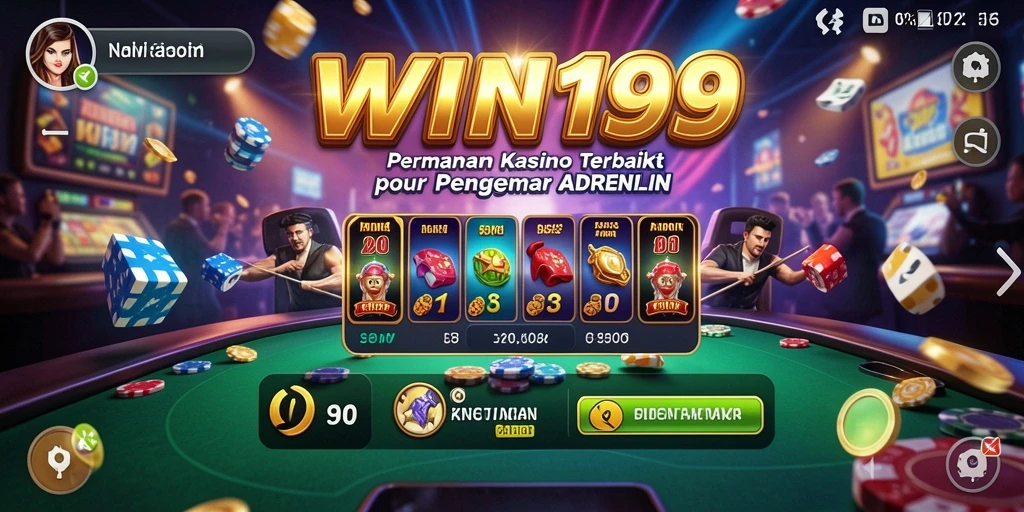 Screenshot menunjukkan gameplay Kasino yang mendebarkan dan menarik di WIN199.