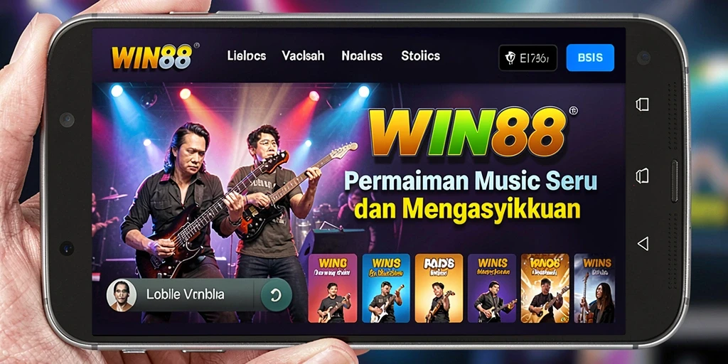 Screenshot gameplay WIN88 menampilkan pemain yang menikmati pengalaman musik.